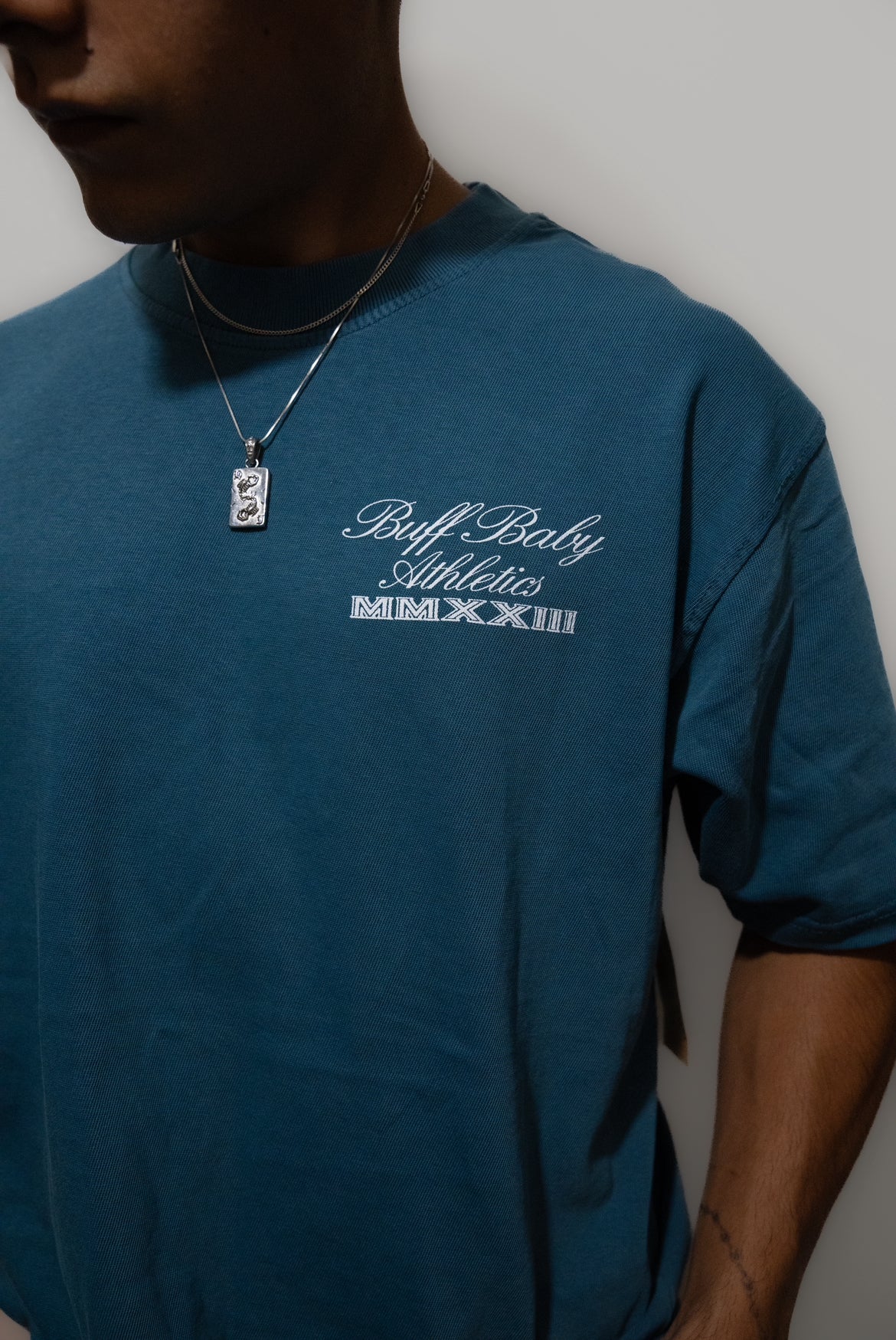 *BB Signature Pigment Dyed Tee (Blue)