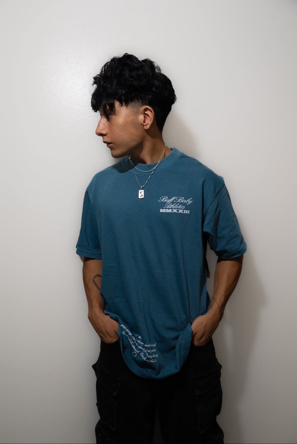 *BB Signature Pigment Dyed Tee (Blue)